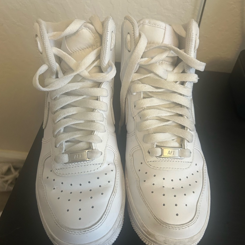 Nike White High-Top Sneakers